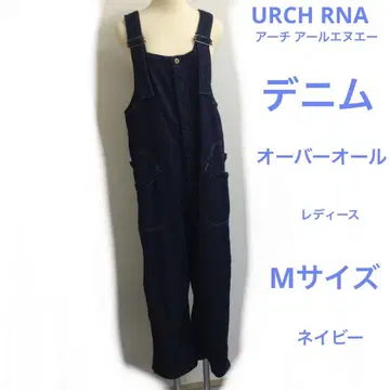 URCH RNA 데님 오버롤 여성용 M 사이즈 네이비