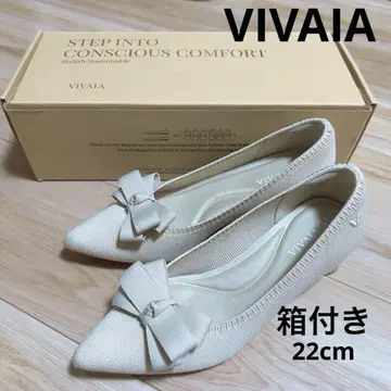 박스 포함 VIVAIA 비바이아 스틸레토 힐 청키 힐 리본