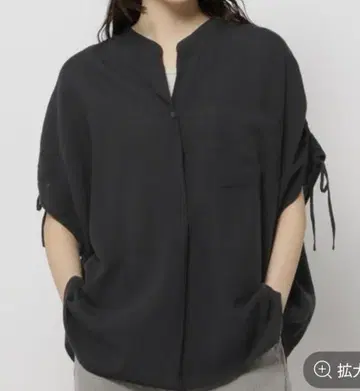 니코앤드 COMFORT 린넨 밴딩 블라우스