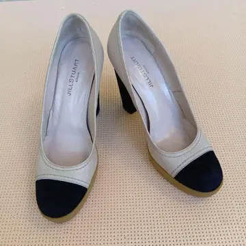 JILLSTUART 펌프스 23.5cm 베이지, 블랙 악센트