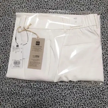 PLST 린넨 블렌드 와이드 팬츠 2XL 화이트