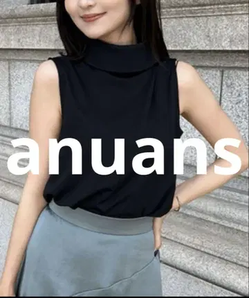 거의 미사용 anuans 슬리브리스 상의 FREE 블랙 여성용