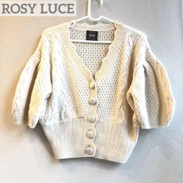 ROSY LUCE 아이보리 가디건 반팔