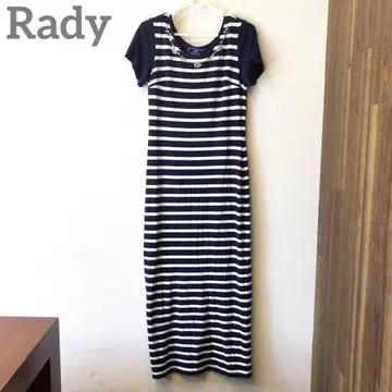 Rady 스트라이프 반팔 롱 원피스 22N2507