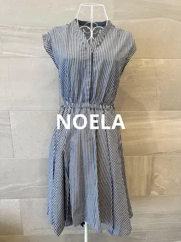 Noela 스트라이프 슬리브리스 원피스 노엘라