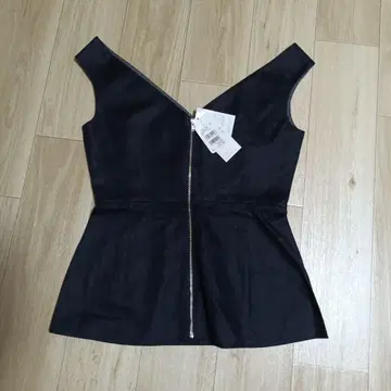 LE CIEL BLEU 다크 블루 V넥 뷔스티에 베스트 36