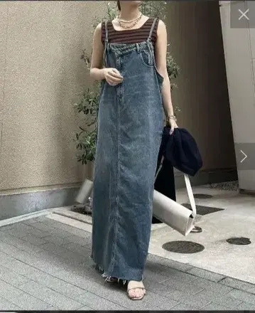 밑단 프린지 데님 잔스카