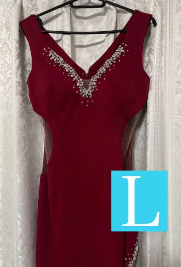 JEWELS 비쥬 드레스 와인 레드