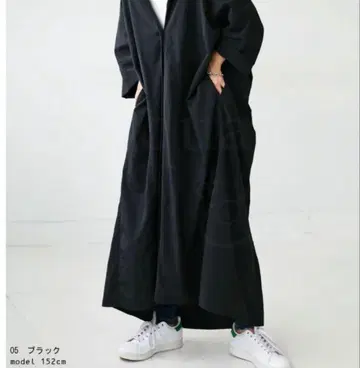 antiqua 안티카 패턴 토르소 셔츠 원피스 sizeF 블랙