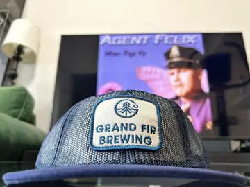 USA GRAND FIR BREWING BEER 메쉬 캡 네이비
