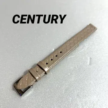 새상품급 CENTURY 시계 정품 팔찌 가죽 벨트 약 12mm 베이지