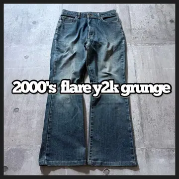 2000년대 에드윈 플레어 데님 팬츠 y2k 그런지
