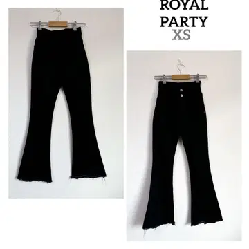 ROYAL PARTY 로얄 파티 플레어 팬츠 블랙 검정 XS