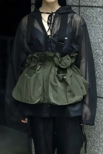 BELPER(벨퍼)/NYLON VEST 나일론 베스트 카키