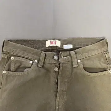 리바이스 501 W29 L30 카키 리바이스