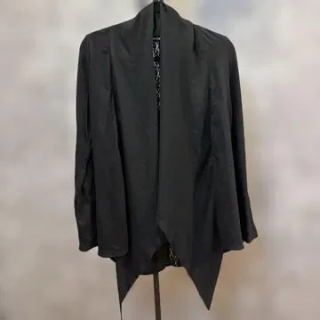 헤븐 앤 어스 블랙 레이스 디테일 가디건