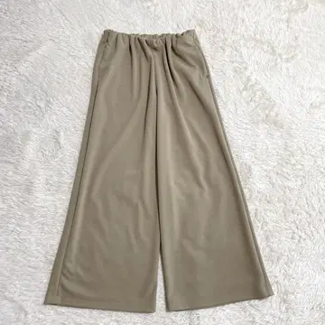 새상품급 MARECHAL TERRE 허리 개더 와이드 팬츠 스트레치