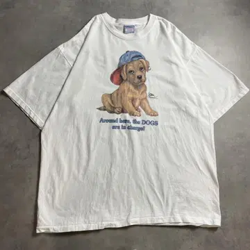 90s USA제 개 개 애니멀 동물 아트 빈티지 T-shirt
