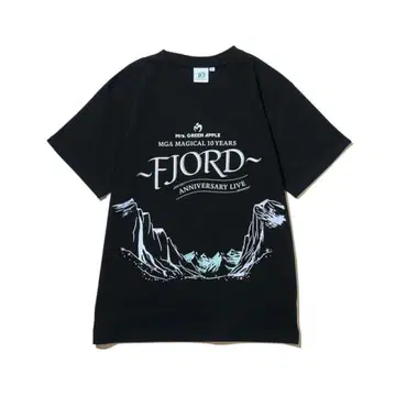 FJORD 로고 티셔츠 블랙 L 사이즈