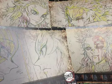 귀멸의 칼날 ufotable cafe 런천 매트 렌고쿠 쿄쥬로 7매 세트