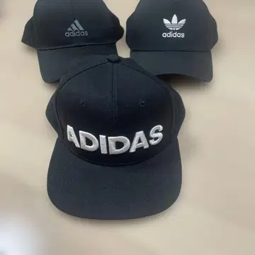 아디다스 adidas 블랙 캡 자수 로고 블랙 3개 세트 57~60cm