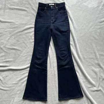 MOUSSY 마우지 플레어 데님 부츠 컷 S 사이즈 하이 웨스트