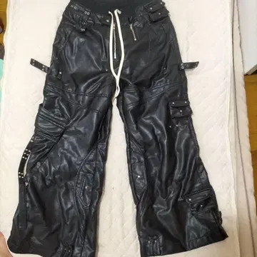 cozyworldwide 가죽 팬츠 카고 팬츠 opium y2k