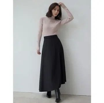 애뉴언스 비대칭 레이어드 스커트