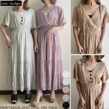 논헤지 전후 2way 롱 원피스