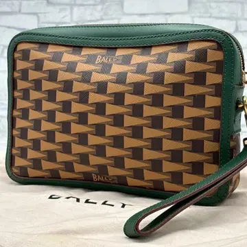현행 발리 BALLY 세컨드 백 가죽 TPU 올 패턴