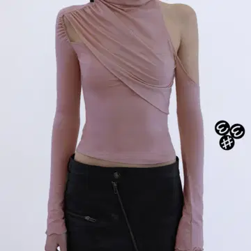 구해요)sio - Cowl Neck Shirring Long Sleeve | 브랜드 중고