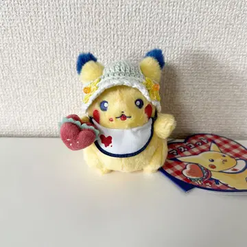 피카츄 다이너 햄버거 마스코트용 모자 핸드메이드