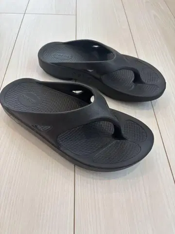 Oofos 블랙 플립플랍 25cm