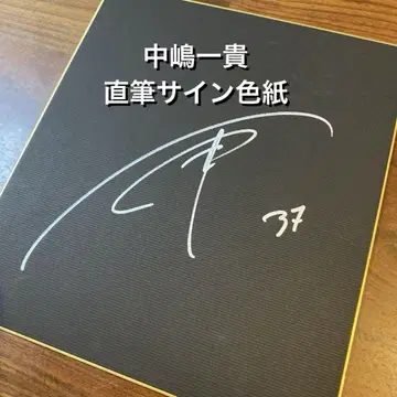 나카지마 카즈키 친필 사인 색지 / 윌리엄스 도요타 F1 WEC