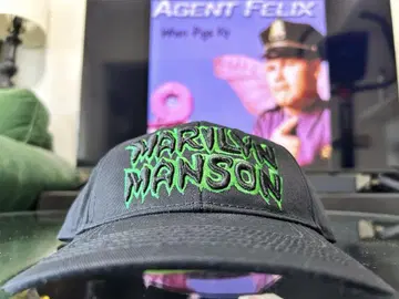 USA 락 MARILYN MANSON 마릴린 맨슨 캡 블랙