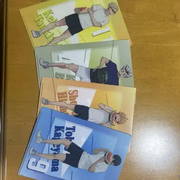 하이큐 A5 클리어 파일 쓰키시마/키토/히나타/카게야마 각 1장 총 4장