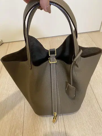 천연 가죽 레이디 토트백
