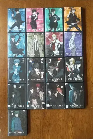 사이코패스 DVD 1기 2기 3기 전 17권 전권 세트 렌탈 상품
