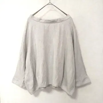 Unpeu Femme 앰프 린넨 레이온 돌먼 슬리브 티셔츠
