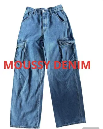 MOUSSY 마우지 라이트 블루 카고 팬츠