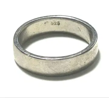 SILVER 925 5mm 폭 평평한 심플 반지