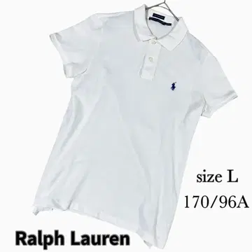 랄프 로렌 RALPH LAUREN 반팔 피케 셔츠 빅 사이즈 L 화이트