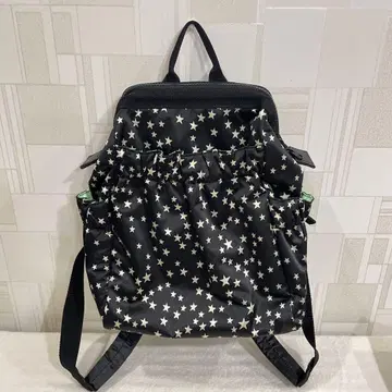 ARTISAN & ARTIST 별 패턴 와이드 오픈 컴팩트 백팩