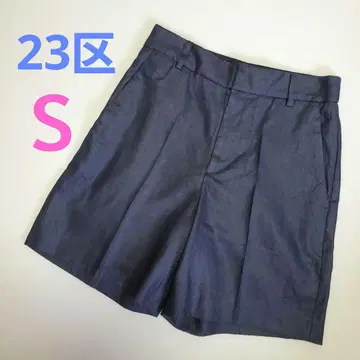 23구 린넨 숏 팬츠 린넨 숏 팬츠 네이비 M