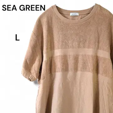 빈티지 SEA GREEN 씨 그린 남성용 상의 반팔 [L]