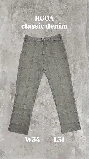RGOA classic 데님 W34 L31