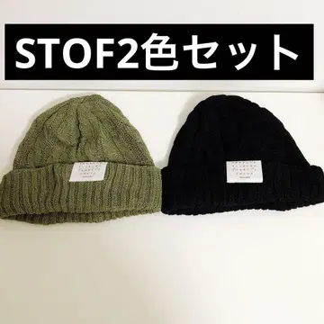 stof 페이퍼 워치 캡 2색 세트 STORAMA 니트 모자