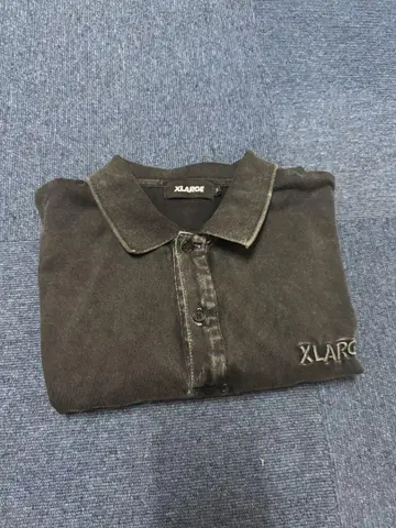 XLARGE 다크 그레이 피케 셔츠 M