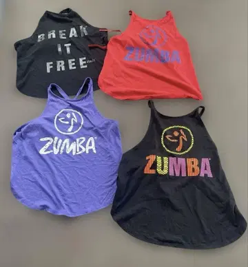 Zumba 줌바 탱크탑 4종 세트 XS