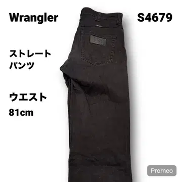 [즉시 구매 OK] Wrangler 스트레이트 팬츠 30인치 블랙